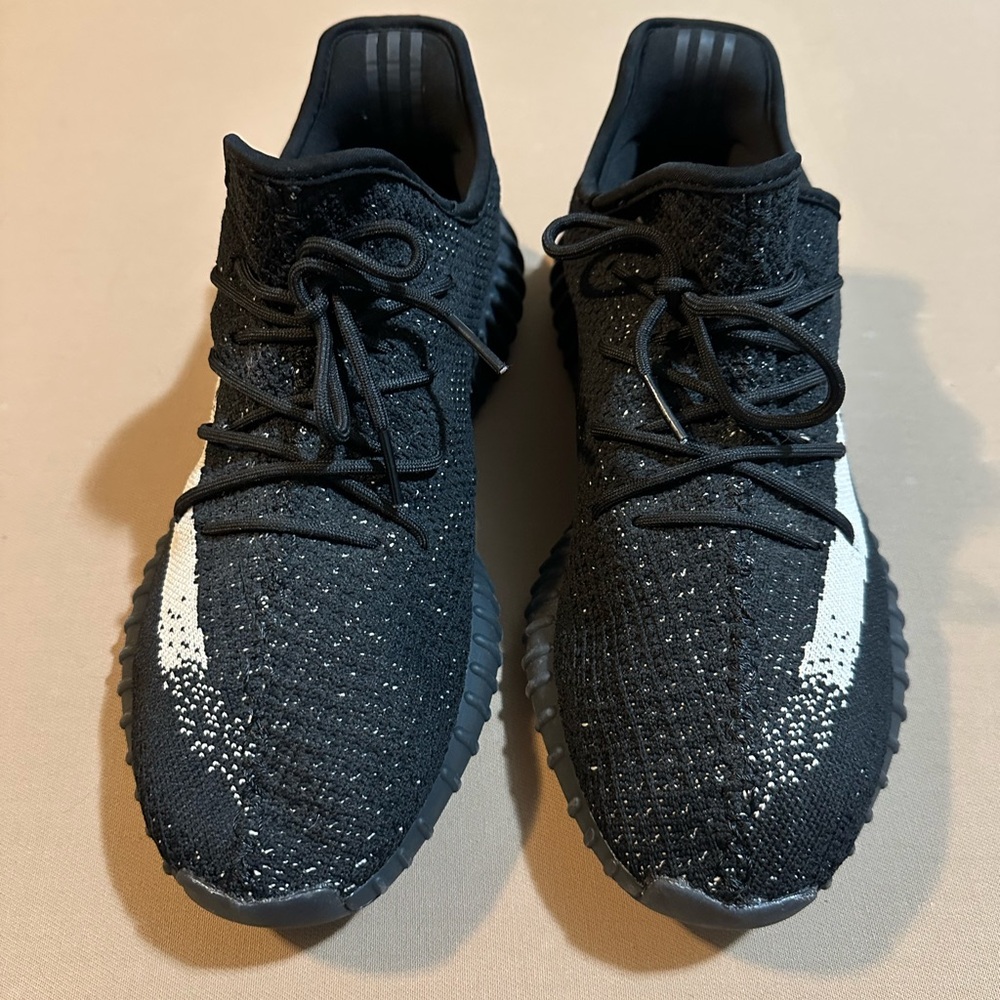 Yeezy Black and White Athletic Shoes with Primeknit Upper Size 11.5 - Picture 3 of 5